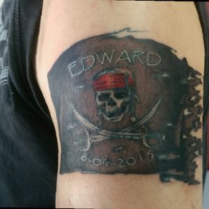 Fresh pirate flag for our son Edward