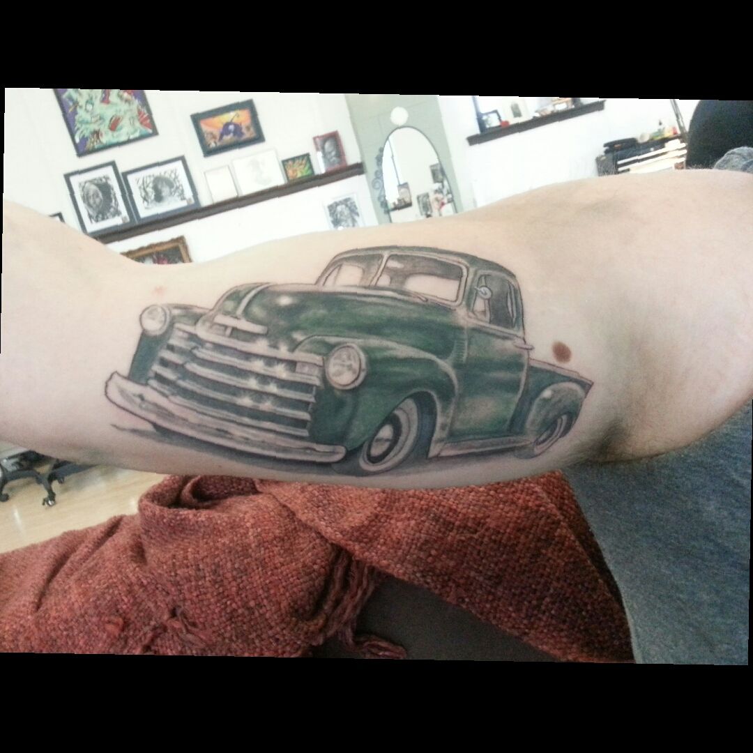 Ol Chevy c10 tattoo by Heath Hinton  GypsyMuse Tattoo  Facebook