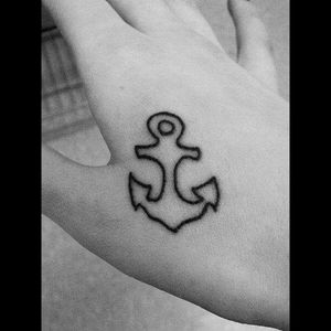 Quick little hand tattoo. #anchor #refusetosink #inkedcanadian