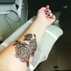 My baby :) #roses #armtattoo