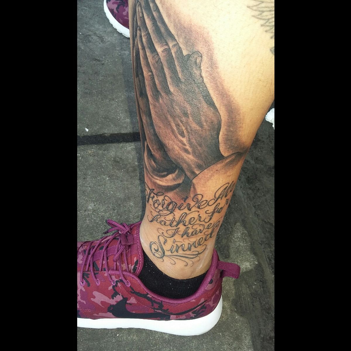 Tattoo uploaded by Diego • Praying hands 