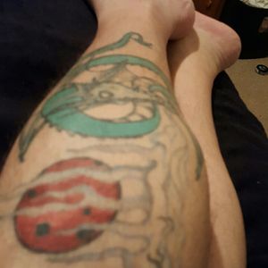 Tattoo on my right lower leg want to get it finished will welcome any tattoo artist opinion on how to do it.