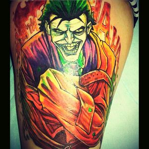 My favorite piece. The joker in a straight jacket. #whysoserious