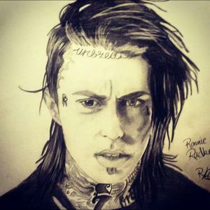Another I have drawn... This is Ronnie Radke from Falling in Reverse #ronnieradke #falling in reverse