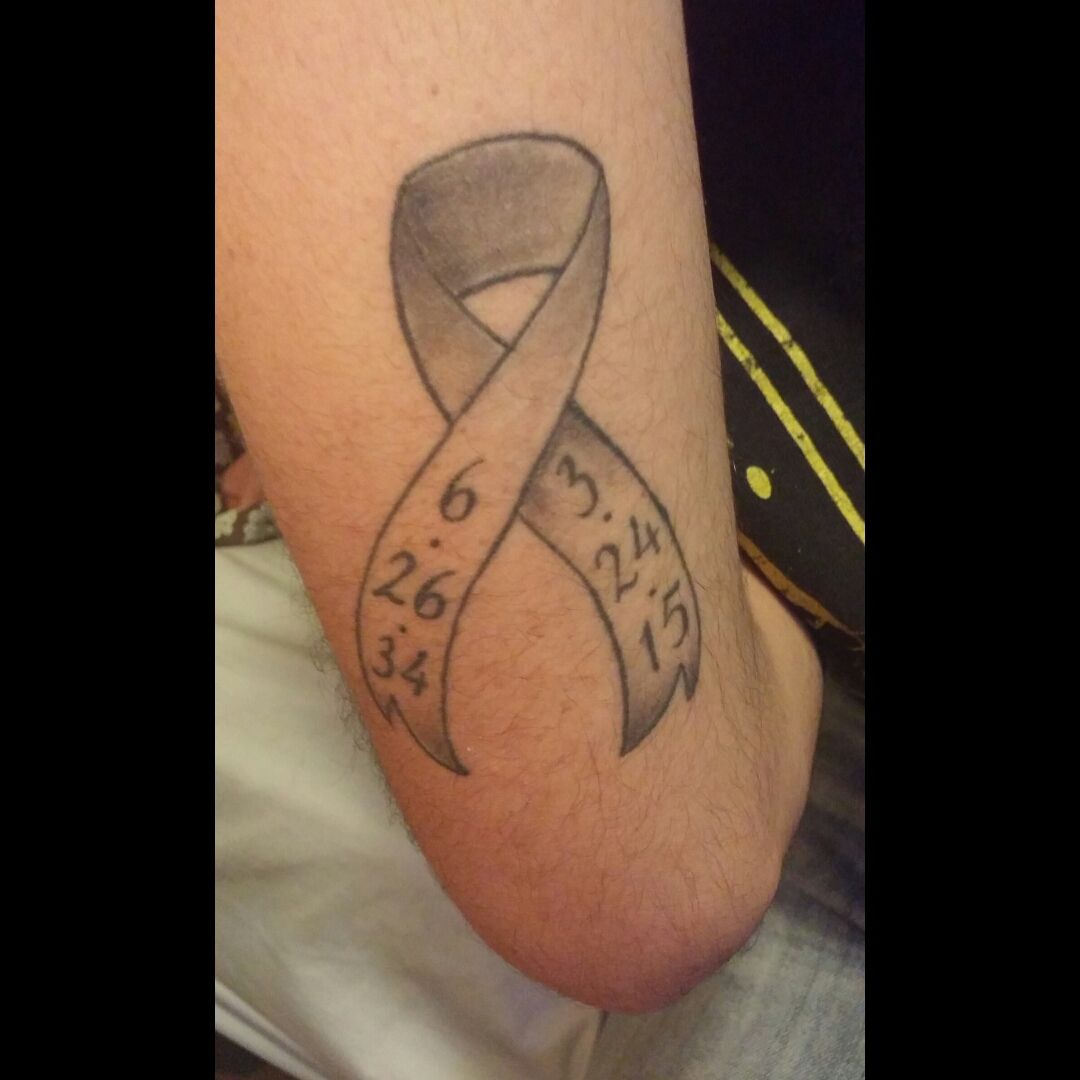 Cancer Ribbon Tattoo Show Support