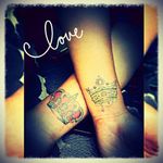 #coupletattoo...... me and my girl
