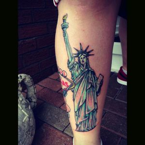 #statueofliberty #america #nyc #newyorkcity #newyork #tattoo #tattoosleeve #legpiece