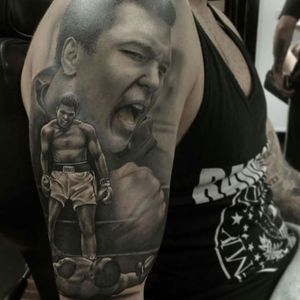 Muhammad Ali tattoo by Rob Richardson