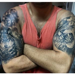 Wildlife By Alexandre Dallier#animals #blackwork #blackandgray #blackandgrey #tattooist #tattooartist #arte #art #arts #draw #drawing #tattoo #tattoodo #tattoorealism