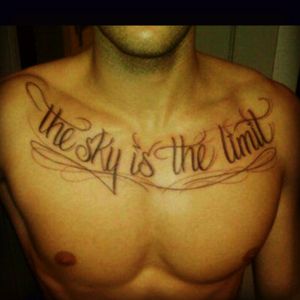 I want this tattoo so bad have been trying to get it for years..this tattoo will remind me everyday that the sky really is the limit on what you can go through in life.