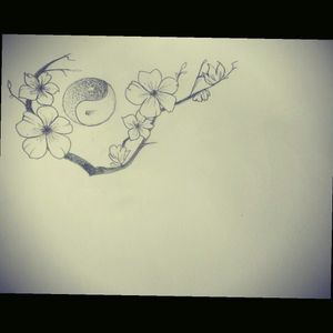 Project .#flower #yingyang #drawing