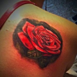 Rose done on my wife #rose #flowers #colorFollow me #Deadpool #color #marvel #marvelcomics #xmen #tattooing #tattooedparent  #deadpool #tattoo #bngtattoo #blackandwhite #tattoos #marvel #tattoodo #art #bngsociety  #inked #inkstagram #ink #inklife #tattoolife #tattoolove #tattooart #tattooartist #tattoomagazine #inkedmag #tattoo flash #tattooingmyself