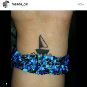 This is my wanderlust tattoo. A sailboat on my left wrist. #BornToWanderlust #Tattoos #TattooedGirl #InkLover #NeedSomeMore #SmallPiece #GreatPiece
