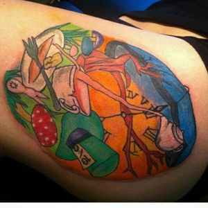 #aliceinwonderland #color #thightattoo #tattooedladyFollow me #Deadpool #color #marvel #marvelcomics #xmen #tattooing #tattooedparent  #deadpool #tattoo #bngtattoo #blackandwhite #tattoos #marvel #tattoodo #art #bngsociety  #inked #inkstagram #ink #inklife #tattoolife #tattoolove #tattooart #tattooartist #tattoomagazine #inkedmag #tattoo flash #tattooingmyself