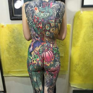 Women's bodysuit tattoo