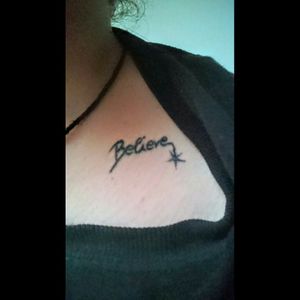 Believe with a star in my own handwriting. (by Jantina Sonnenschein, full-colour Bochum)