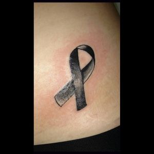 Cancer ribbon for melonoma