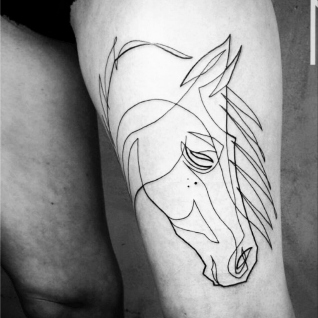 Catchy Horse Tattoo  Horse Simple Tattoos  Simple Tattoos  MomCanvas