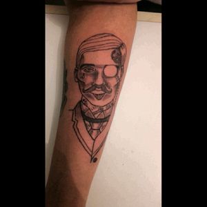 Tattoo Old school gentleman in progress by V'Ink tatouage