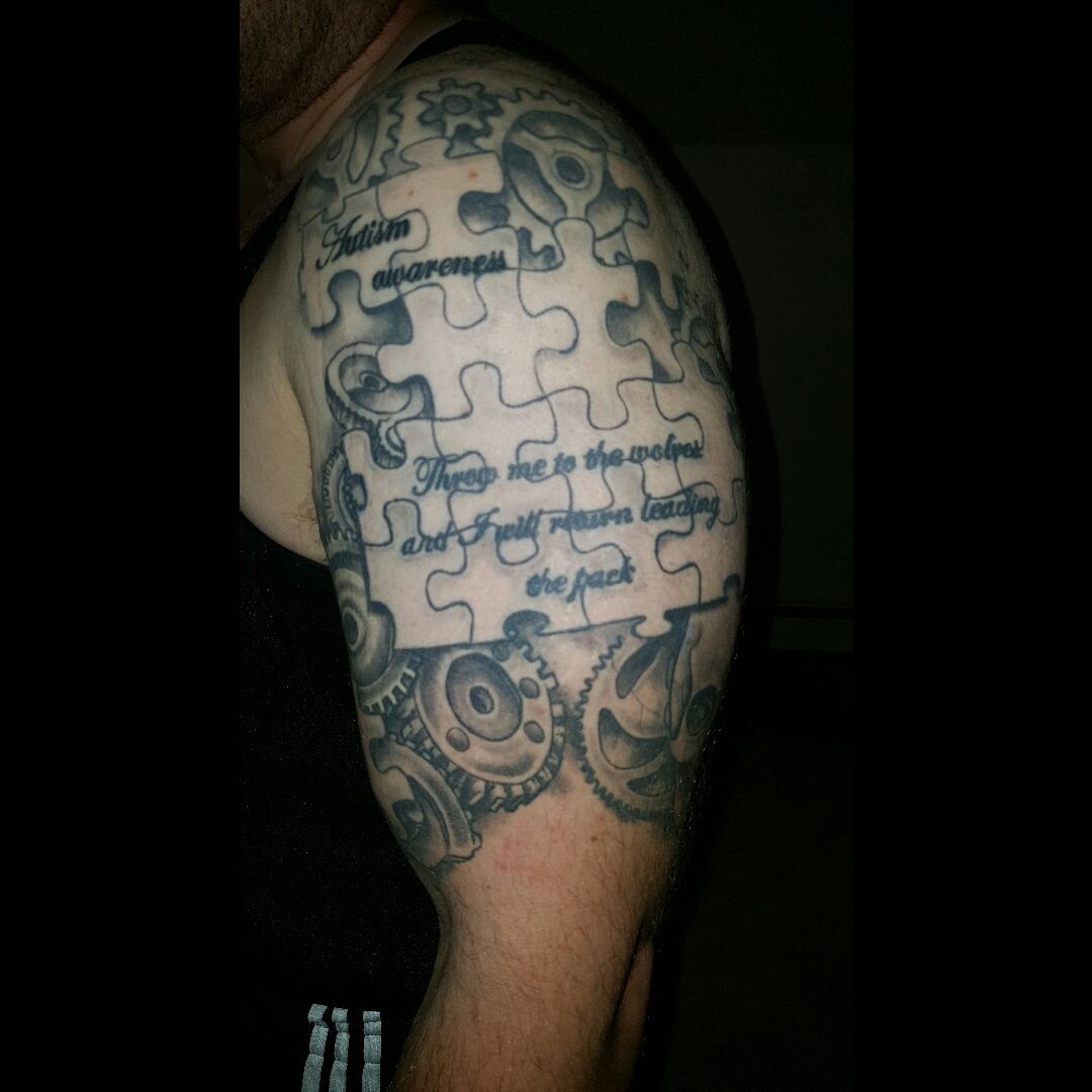 Goos Tattoo  Healed autism awareness tattoo by Scotty Guzik  Facebook