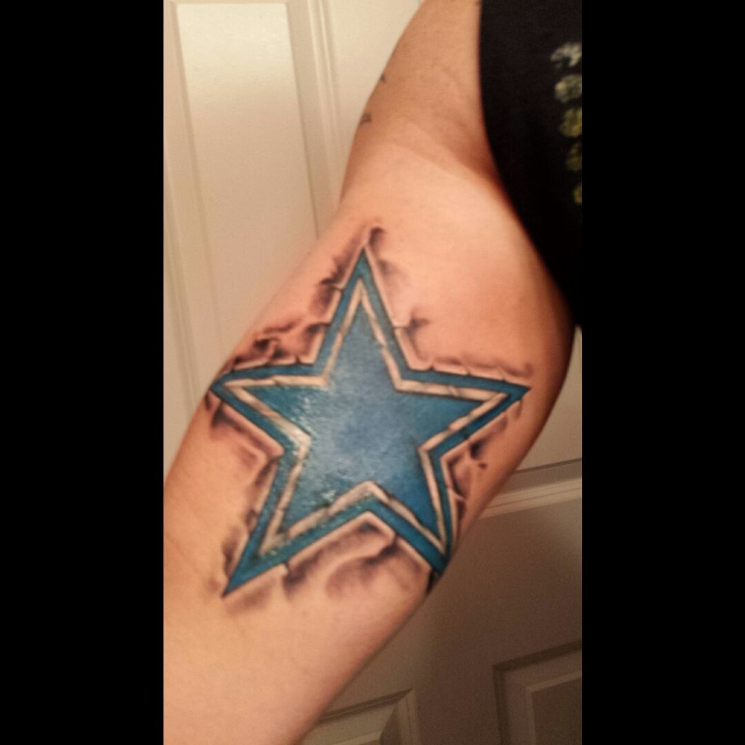 Tattoo uploaded by Jason • #dallascowboys #5timesuperbowlchamp #trueblue  #DCB4L • Tattoodo