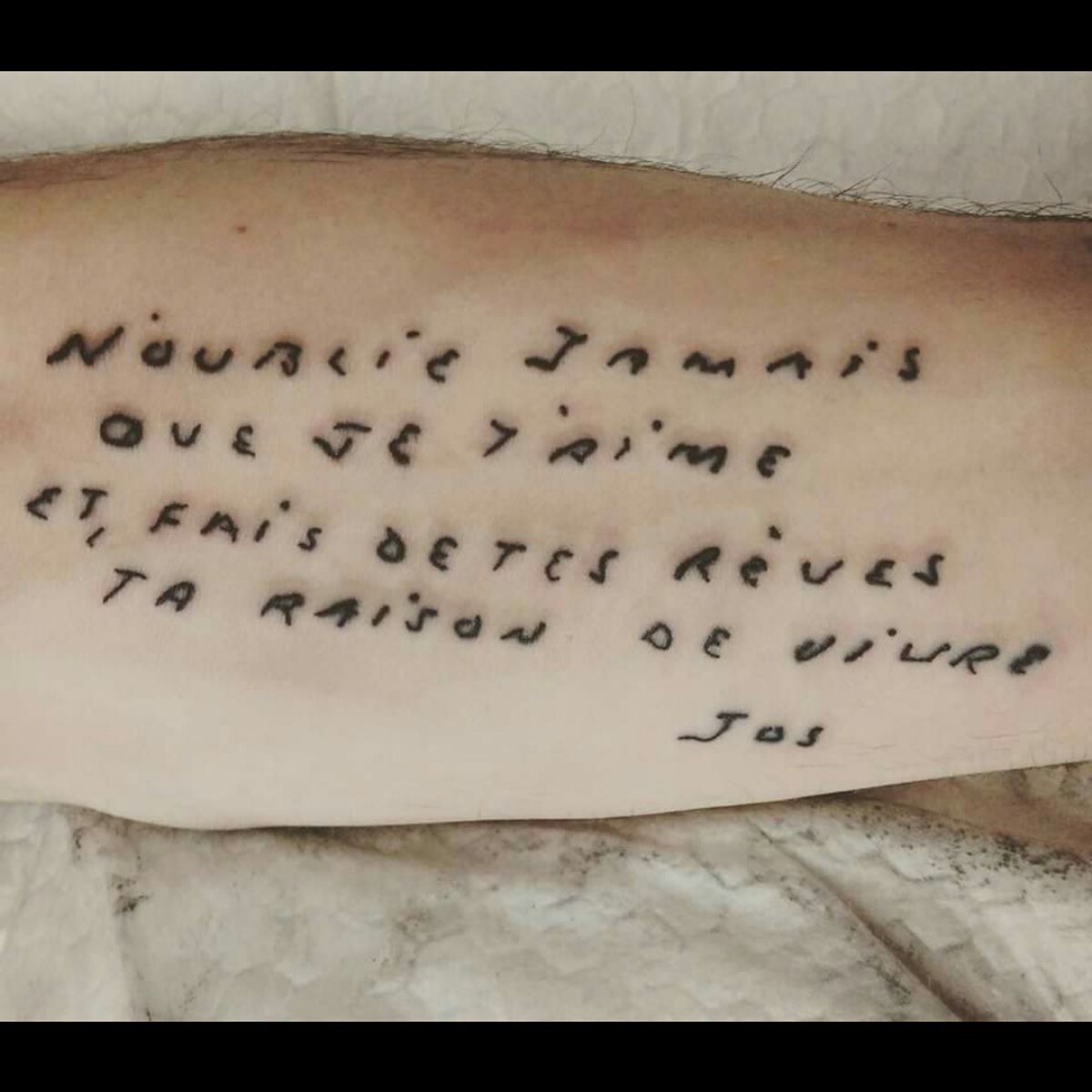 Tattoo uploaded by Amanda • "Never that I love you and take your