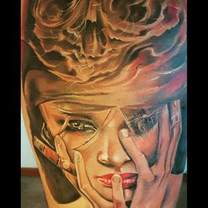 #BrianViveros  piece done at Kwadron Tattoo Gallery, Germany. By Nuñez