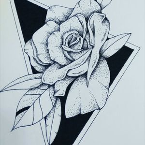 Drawing#tattoo #sketch #ink #draw #blackAndWhite #dotwork  #rose #passion #tattoopassion