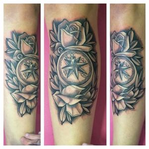 Tattoo by my friend, a great tattoo artist #tattoo #ink #tatuaggio #roses #blackAndWhite #tattoopassion #dreamtattoo