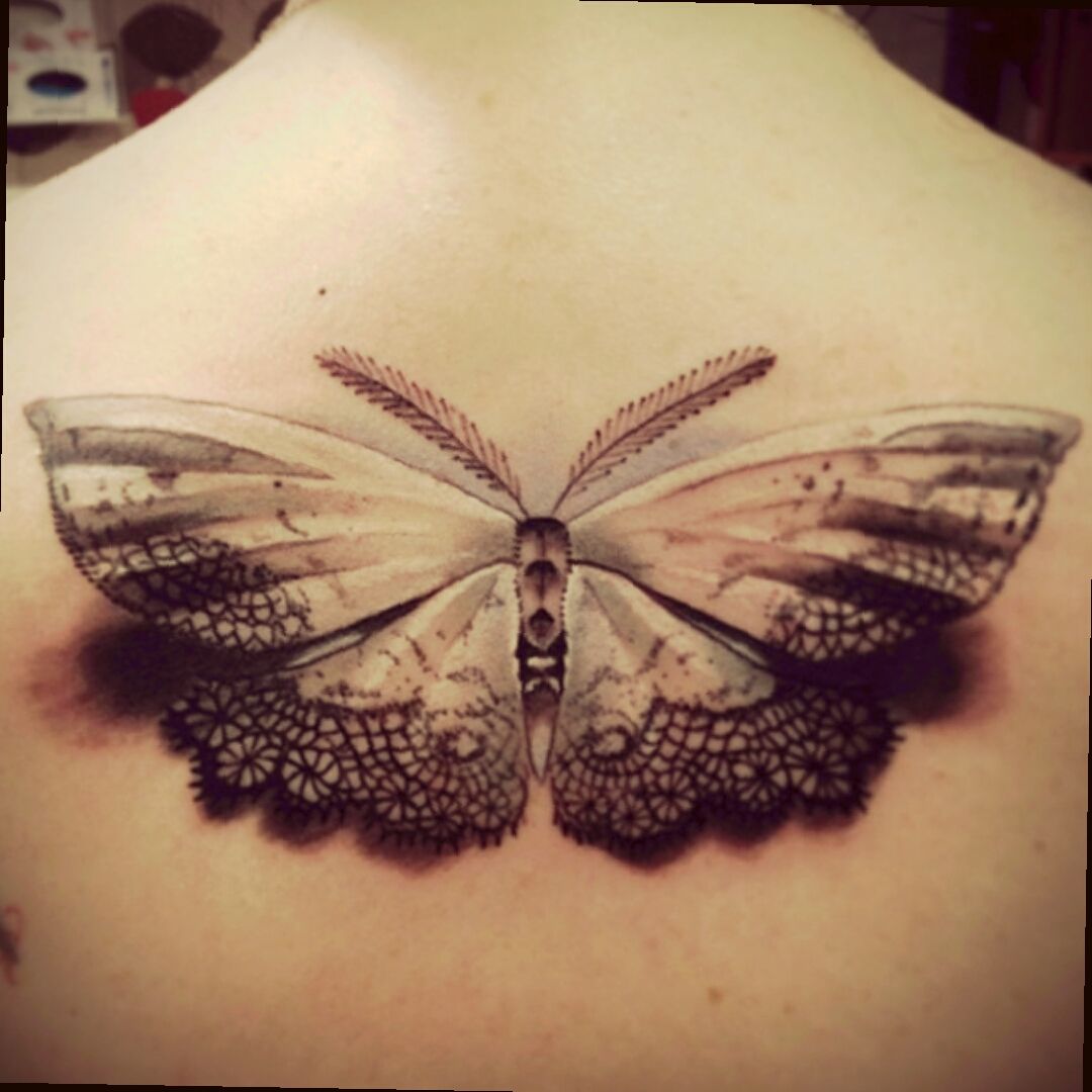 Lace Tattoo with butterfly by gettattoo on DeviantArt