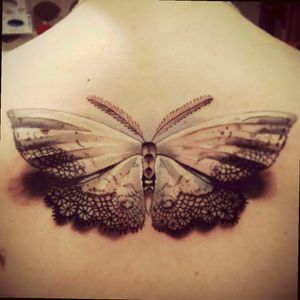 #butterfly #lace #detailed #blackandgrey