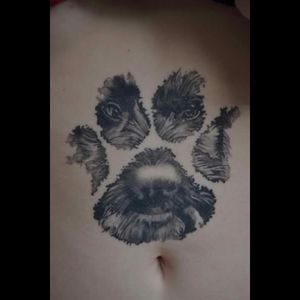 My first tattoo. #doglovertattoo #inkedgirl #pawprinttattoo