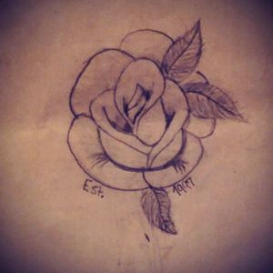 Designed my girlfriend's tattoo #floral #rosetattoo #tattoo #tattoodrawing #tattoodesign
