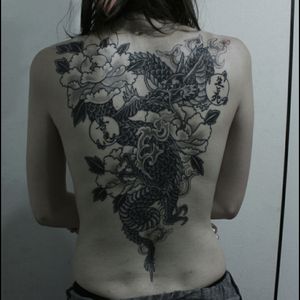 My beautiful back piece by Gotch of Harizanmai in Kyoto, Japan