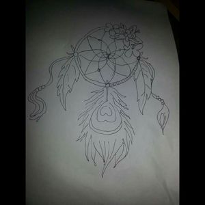Rough design for my next tattoo. Stomach or thigh though?