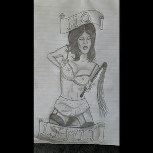 Started this as a tattoo on my fella. Love pin ups