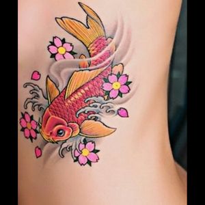 A combination of this and cherry blossoms incorporated,with vibrant blues, purples  and pinks, is #mydreamtattoo