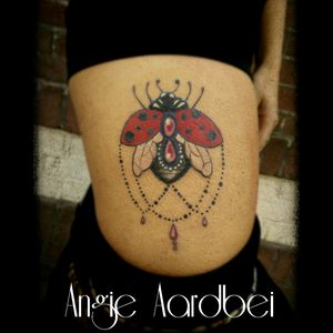 Lady bug tattoo #ladybug #ladybugtattoo #tattoo #tattooapprentice