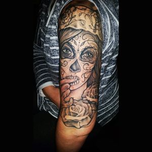 My day of the dead sleeve. <3