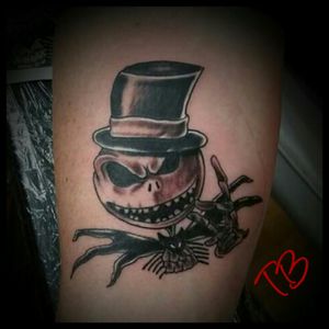 B&G jackskellington done at Freedom Tattoo in Hixson TNThanks for looking!!!#chattanoogatattoo #tennesseeartist #jack #jackskellington #nightmarebeforechristmas #blackandgrey #fusionink