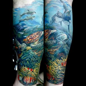 not exactly what I want but I like the style I want a ocean side piece from top of ribs to mid thigh #dreamtattoo