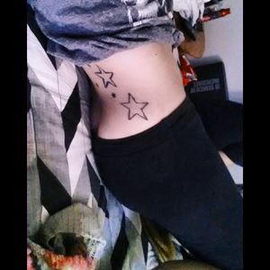 Being 18,  and rushing to the first person for a tattoo.   Ohhh lessons learned.   Touch ups are needed #firsttattoo #5years #lessonslearn #blownout #stars