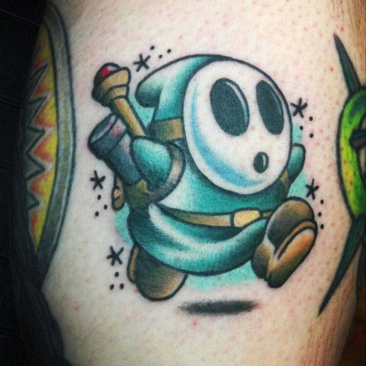 Tattoo uploaded by Christopher Dolsen • Shy guy nintendo gamertattoo