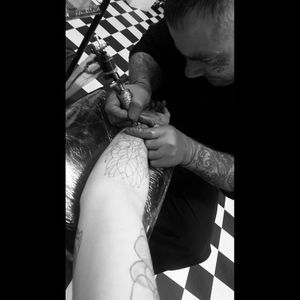 My amazing tattooist/cousinClint Murphy ✌
