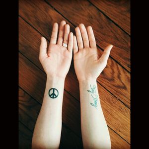 #peacesign #StayStrong#wristtattoo
