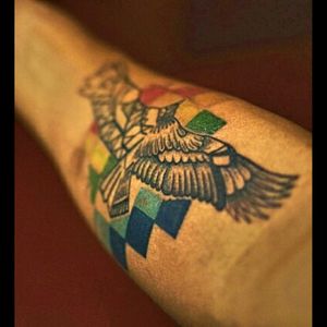 Cruz Andina y Cóndor boliviano #tattoo #tattooedinbolivia #mexican #colortattoo #bolivian #inmemory