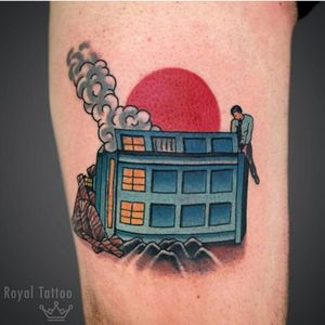 Tardis by @stefbastian For info or bookings pls contact us at art@royaltattoo.com or call us at + 45 49202770#royal #royaltattoo #royaltattoodk #royalink #royaltattoodenmark #tardis