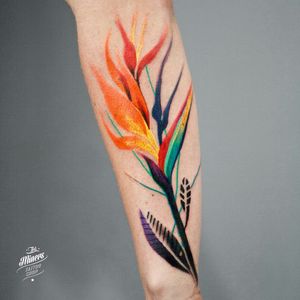 Awesomely colorful plant tattoo#dreamtattoo #mydreamtattoo