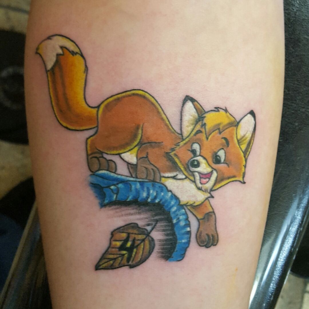Revolution Ink  First session on fox  hound tattoo  Facebook