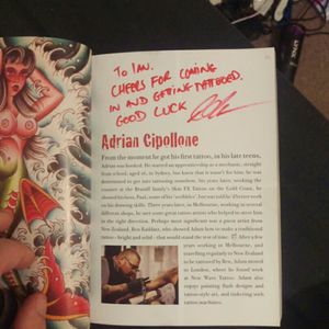 Adrian signed his page for me as well 👍